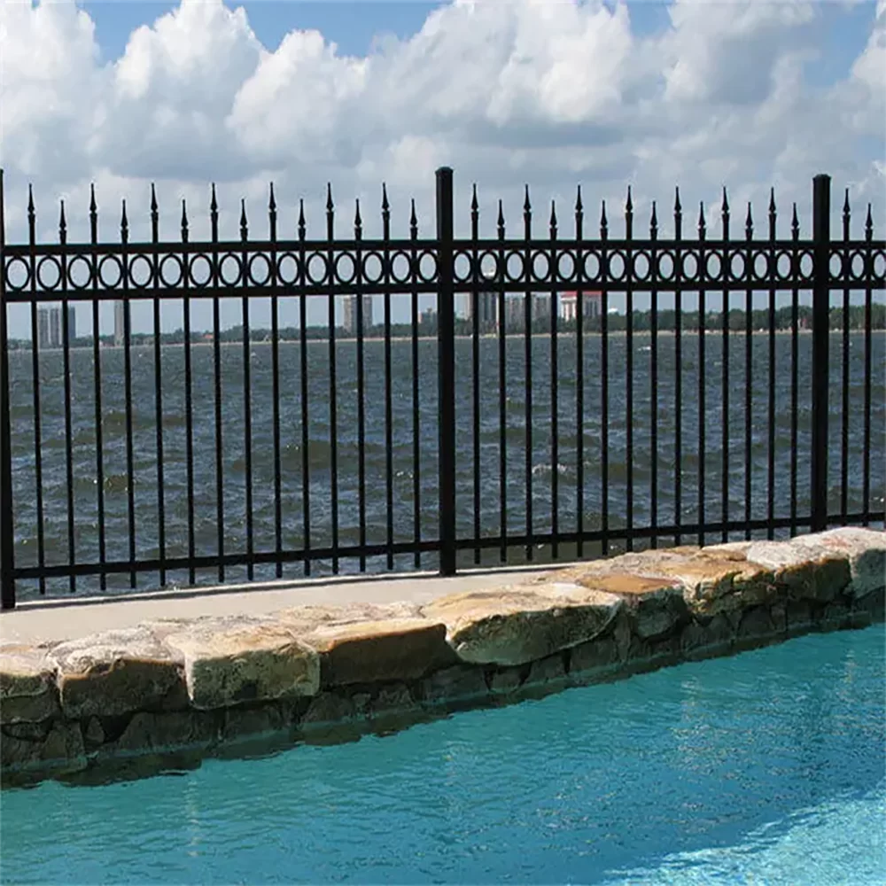 Decorative Wrought Iron Fence For Residential & Commercial Use