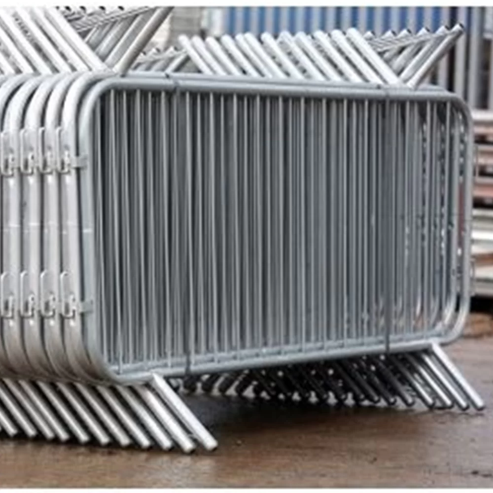 Galvanized Metal Crowd Barrier | Temporary Crowd Control Barrier