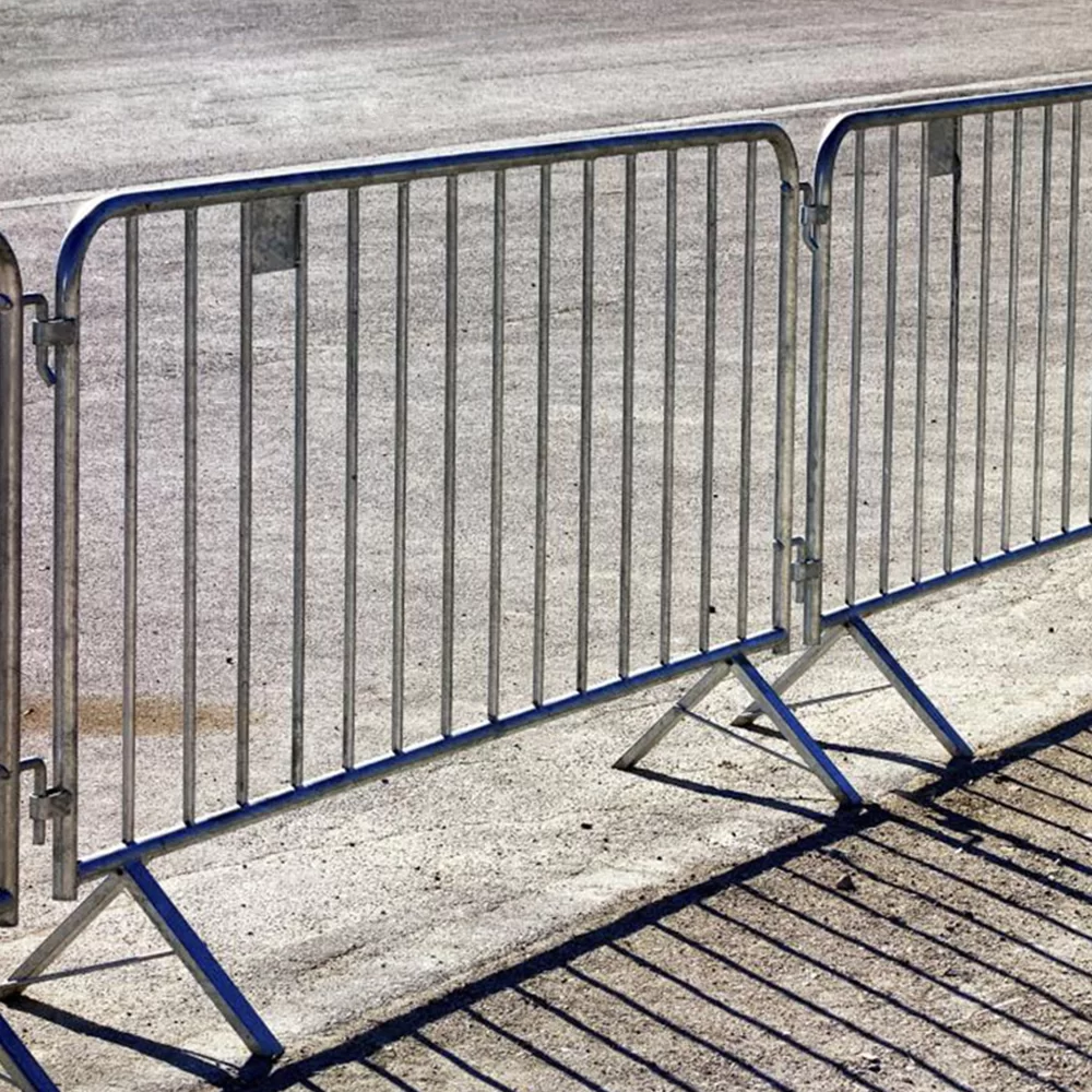 Galvanized Metal Crowd Barrier | Temporary Crowd Control Barrier