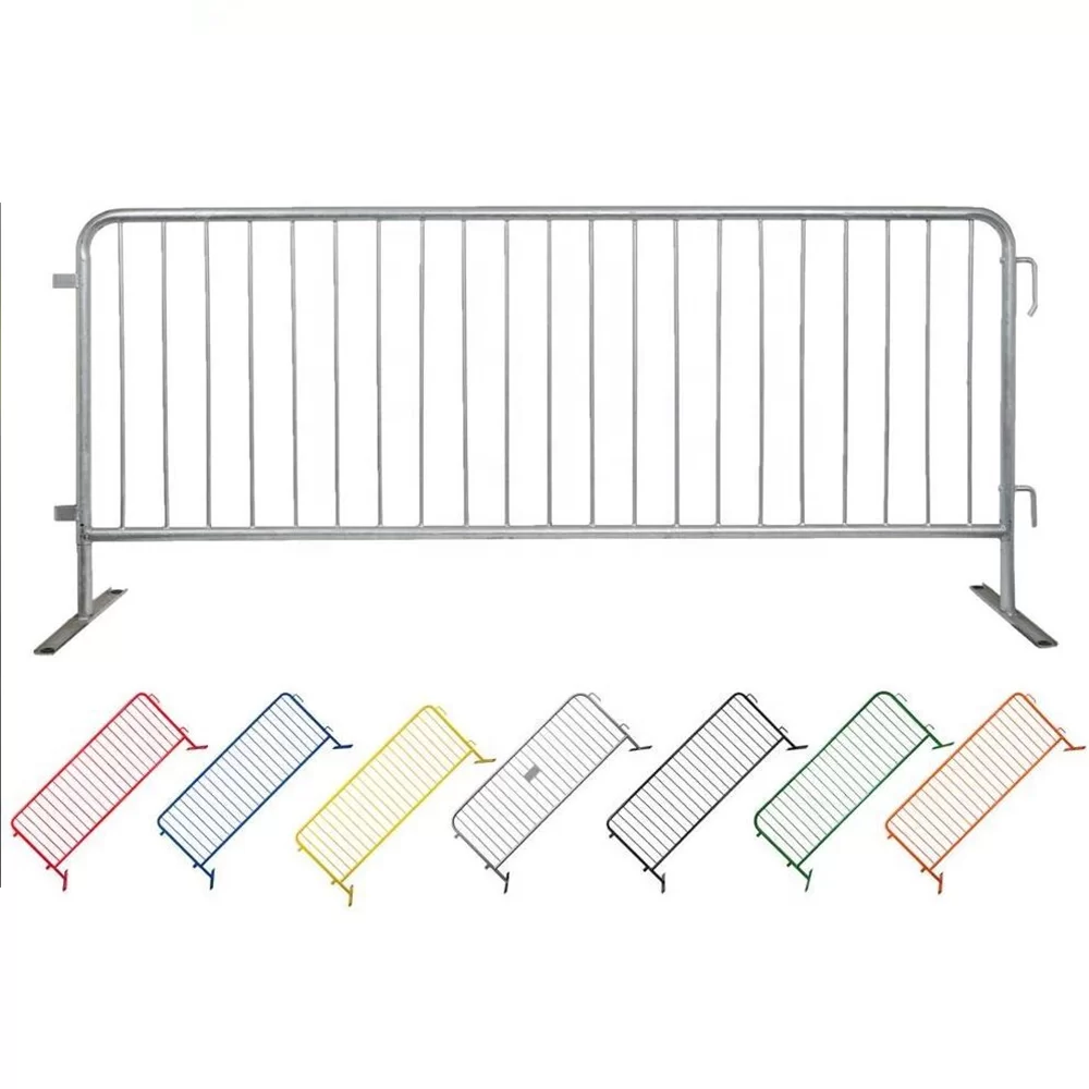 Galvanized Metal Crowd Barrier | Temporary Crowd Control Barrier